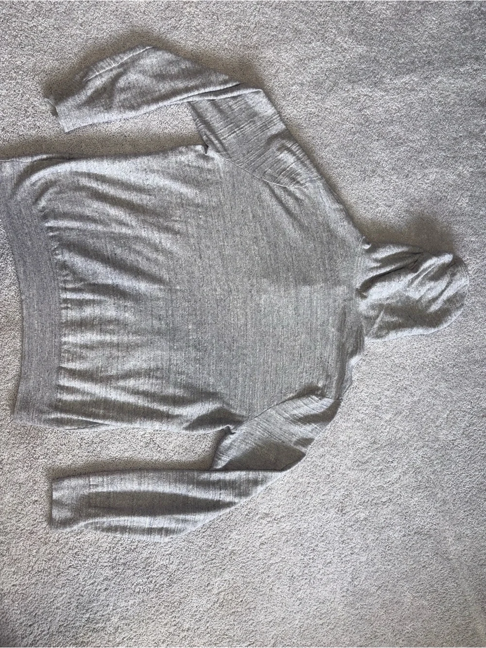 J.Crew Slub Rugged Cotton Hooded HenleySweater Hoodie Gray Men's XL